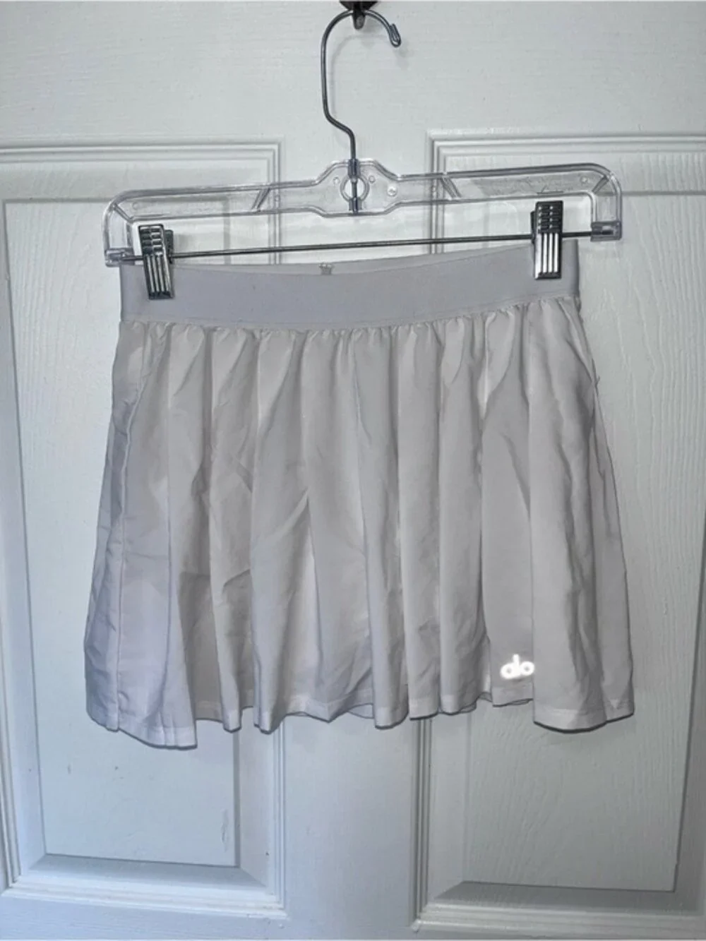 ALO Yoga White Pleated Skater Skirt Size XS